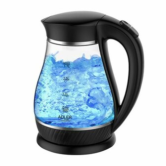 Waterkoker Adler AD 1274 Zwart Glas 2200 W 1,7 L 2