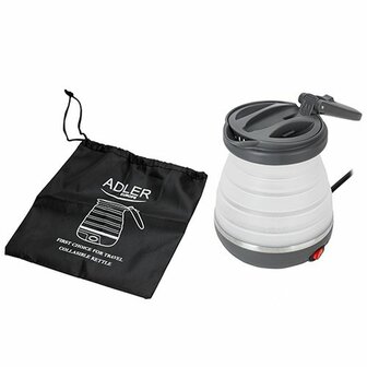 Waterkoker Adler AD 1279 Wit Zwart Plastic 750 W 0,6 L 2