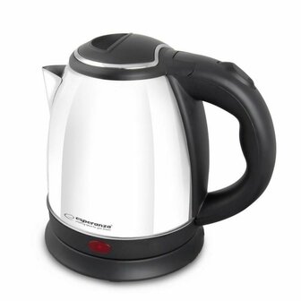 Waterkoker Esperanza EKK128W Wit Zwart Roestvrij staal Plastic 1350 W 1 L 1