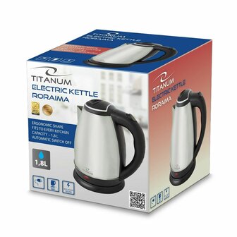 Waterkoker Esperanza TKK102X Roestvrij staal 1800 W 1,8 L 5