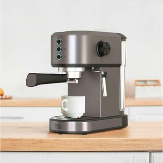 Expresso Koffiemachine Black &amp; Decker BXCO1350E Zilverkleurig 1350 W 3