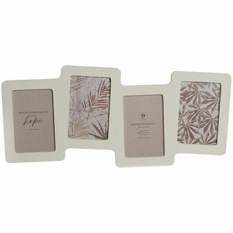 Fotolijsten Home ESPRIT Beige Kristal Hout MDF Scandinavisch 50 X 2 X 22 cm 1