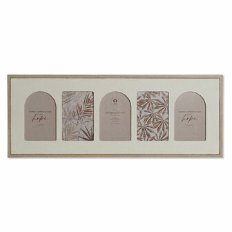 Fotolijsten Home ESPRIT Beige Kristal Hout MDF Scandinavisch 60 X 3 X 34 cm 1