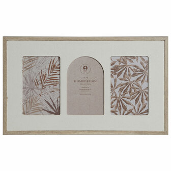 Fotolijsten Home ESPRIT Beige Kristal Hout MDF Scandinavisch 39 X 2 X 24 cm 1