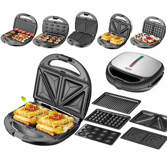 Tosti-ijzer Adler CR 3042 Zwart 1200 W 1