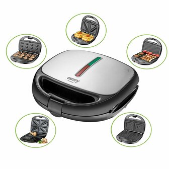 Tosti-ijzer Adler CR 3042 Zwart 1200 W 2