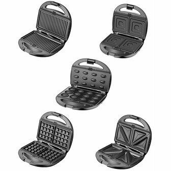 Tosti-ijzer Adler CR 3042 Zwart 1200 W 3