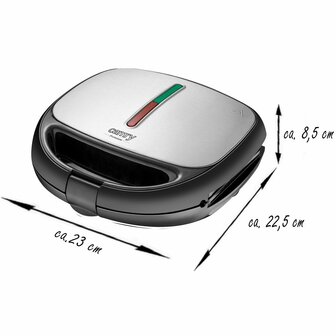 Tosti-ijzer Adler CR 3042 Zwart 1200 W 8