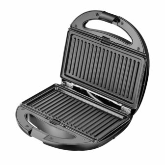 Tosti-ijzer Adler CR 3057 Zwart Zilverkleurig 1200 W 2