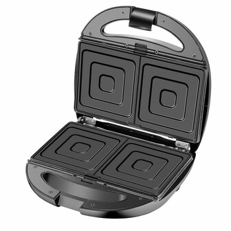 Tosti-ijzer Adler CR 3057 Zwart Zilverkleurig 1200 W 7