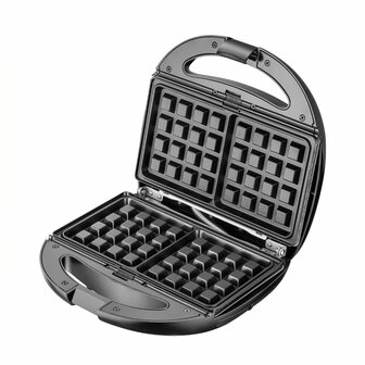 Tosti-ijzer Adler CR 3057 Zwart Zilverkleurig 1200 W 8