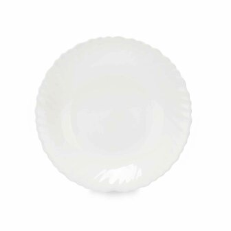 Diep bord Wit Glas 21,5 x 3 x 21,5 cm (24 Stuks) 3