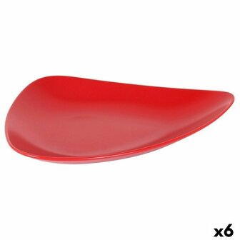 Dinerbord Inde Rood 31 x 25 x 4 cm (6 Stuks) 1