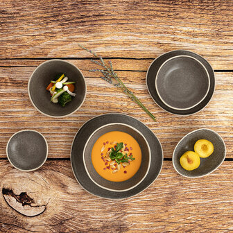 Dinerbord Bidasoa Gio Incidenteel Grijs Keramisch 20 cm (6 Stuks) 3