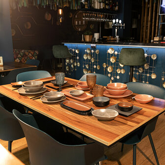 Dinerbord Bidasoa Gio Incidenteel Grijs Keramisch 20 cm (6 Stuks) 4
