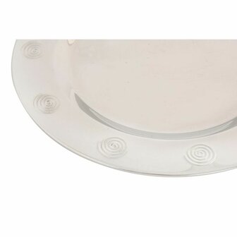 Onderbord DKD Home Decor Roestvrij staal Plastic Zilverkleurig 30 x 30 x 0,5 cm 2