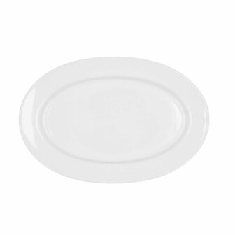 Serveerschaal Bidasoa Glacial Keramisch Wit (32 x 22 cm) (Pack 3x) 1
