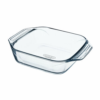 Serveerschaal Pyrex Irresistible Vierkant Transparant Glas 6 Stuks 29,2 x 22,7 x 6,8 cm 2