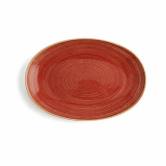 Serveerschaal Ariane Terra Ovalen Keramisch Rood (&Oslash; 32 cm) (6 Stuks) 3