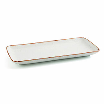 Serveerschaal Ariane Terra Rechthoekig Keramisch Beige (28 x 14 cm) (6 Stuks) 3