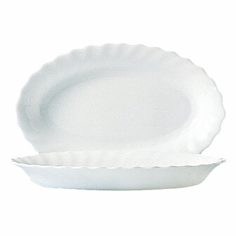 Serveerschaal Luminarc Trianon Wit Glas (&Oslash; 35 cm) (6 Stuks) 3