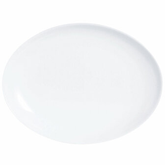 Serveerschaal Luminarc Diwali Ovalen Wit Glas (33 x 25 cm) (12 Stuks) 2