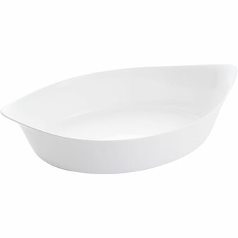 Serveerschaal Luminarc Smart Cuisine Ovalen Wit Glas 6 Stuks 38 x 22 cm 2