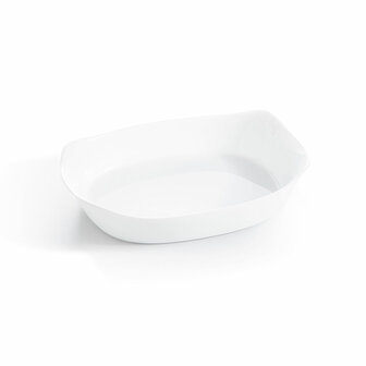 Serveerschaal Luminarc Smart Cuisine Rechthoekig Wit Glas 30 x 22 cm (6 Stuks) 2