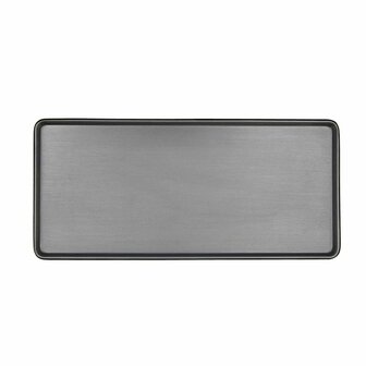 Serveerschaal Bidasoa Gio Grijs Plastic 31,5 x 14,5 cm (9 Stuks) 2