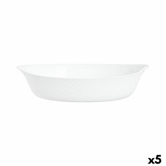 Serveerschaal Luminarc Smart Cuisine 32 x 20 cm Wit Glas (6 Stuks) 1