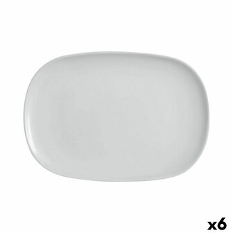 Serveerschaal Luminarc Diwali Grijs Glas 35 x 24 cm (6 Stuks) 1