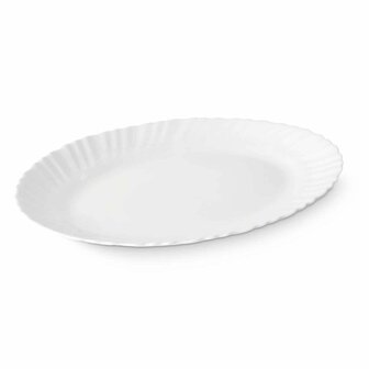 Serveerschaal Wit Glas 34 x 2,5 x 25 cm (18 Stuks) 2