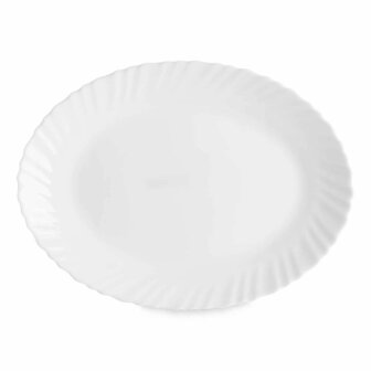 Serveerschaal Wit Glas 34 x 2,5 x 25 cm (18 Stuks) 3
