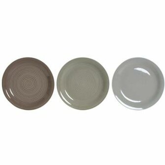 Serviesset DKD Home Decor Bruin Grijs Keramiek 18 Onderdelen 26,5 x 26,5 x 3 cm 2