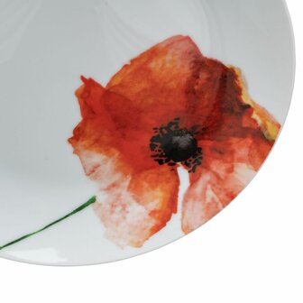 Serviesset 18 Onderdelen Porselein 1 cm Papaver 4