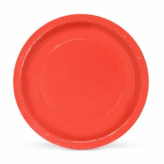 Bordenset Algon Karton Wegwerp Rood 10 Stuks 20 x 20 x 1,5 cm 1