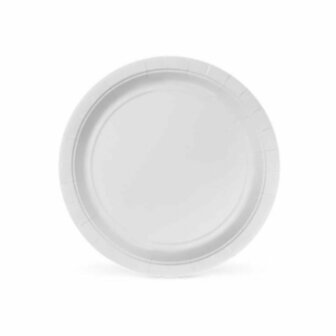 Bordenset Algon 20 cm Wegwerp Wit Karton (36 Stuks) 2