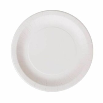 Bordenset Algon Wegwerp Wit Karton 28 cm (15 Stuks) 2