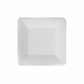 Bordenset Algon Wegwerp Wit Karton Vierkant 18 cm (36 Stuks) 2