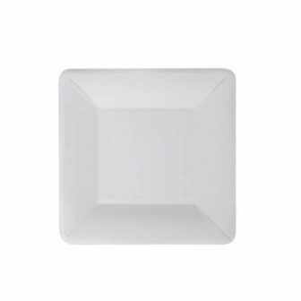 Bordenset Algon Wegwerp Wit Karton Vierkant 18 cm (36 Stuks) 2
