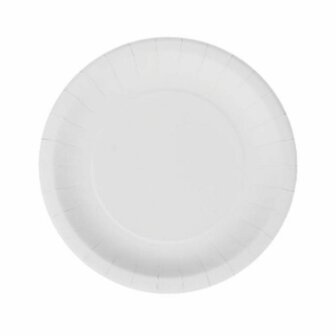 Bordenset Algon Wegwerp Wit Karton 20 cm (36 Stuks) 2