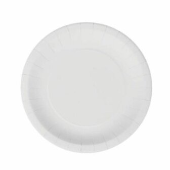 Bordenset Algon Wegwerp Wit Karton 20 cm (10 Stuks) 2