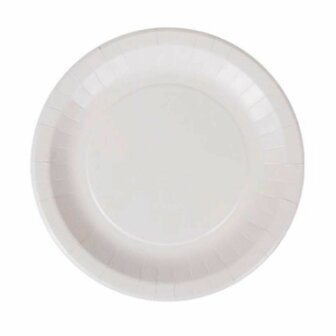 Bordenset Algon Wegwerp Wit Karton 28 cm (15 Stuks) 2
