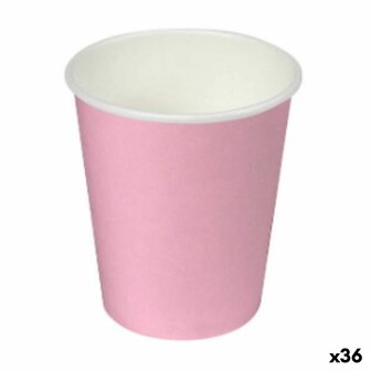 Bordenset Algon Karton Wegwerp Roze (36 Stuks) 1