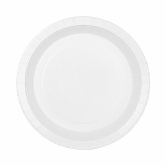 Bordenset Algon Wegwerp Karton Wit 20 Onderdelen 17 cm (18 Stuks) 2