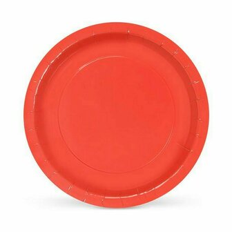 Bordenset Algon Wegwerp Karton Rood 10 Onderdelen 20 x 20 x 1,5 cm (36 Stuks) 2