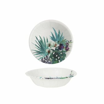 Bordenset Algon Wegwerp Karton Tropisch 6 Onderdelen 450 ml (24 Stuks) 2