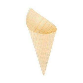 Kommenset Algon Kegels Wegwerp Hout 10 Onderdelen 15,5 cm (24 Stuks) 2