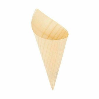 Kommenset Algon Kegels Wegwerp Hout 5 Onderdelen 24 cm (24 Stuks) 2