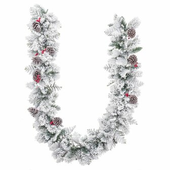 Kerstkrans Wit Multicolour Polyethyleen Ananas 270 cm 1